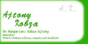 ajtony kobza business card